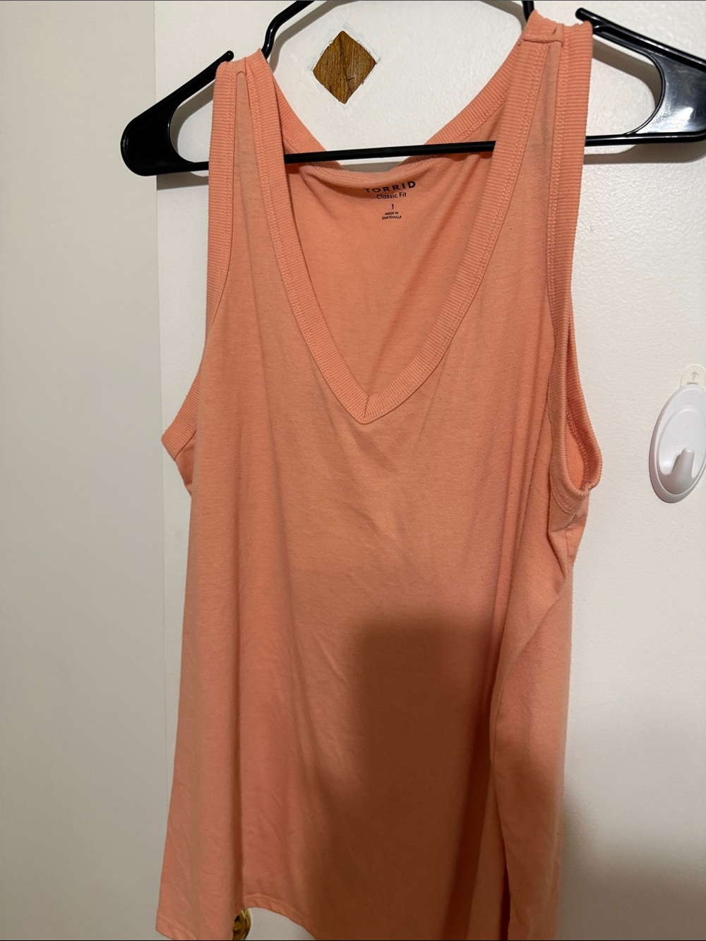 torrid Peach V-Neck Tank Top